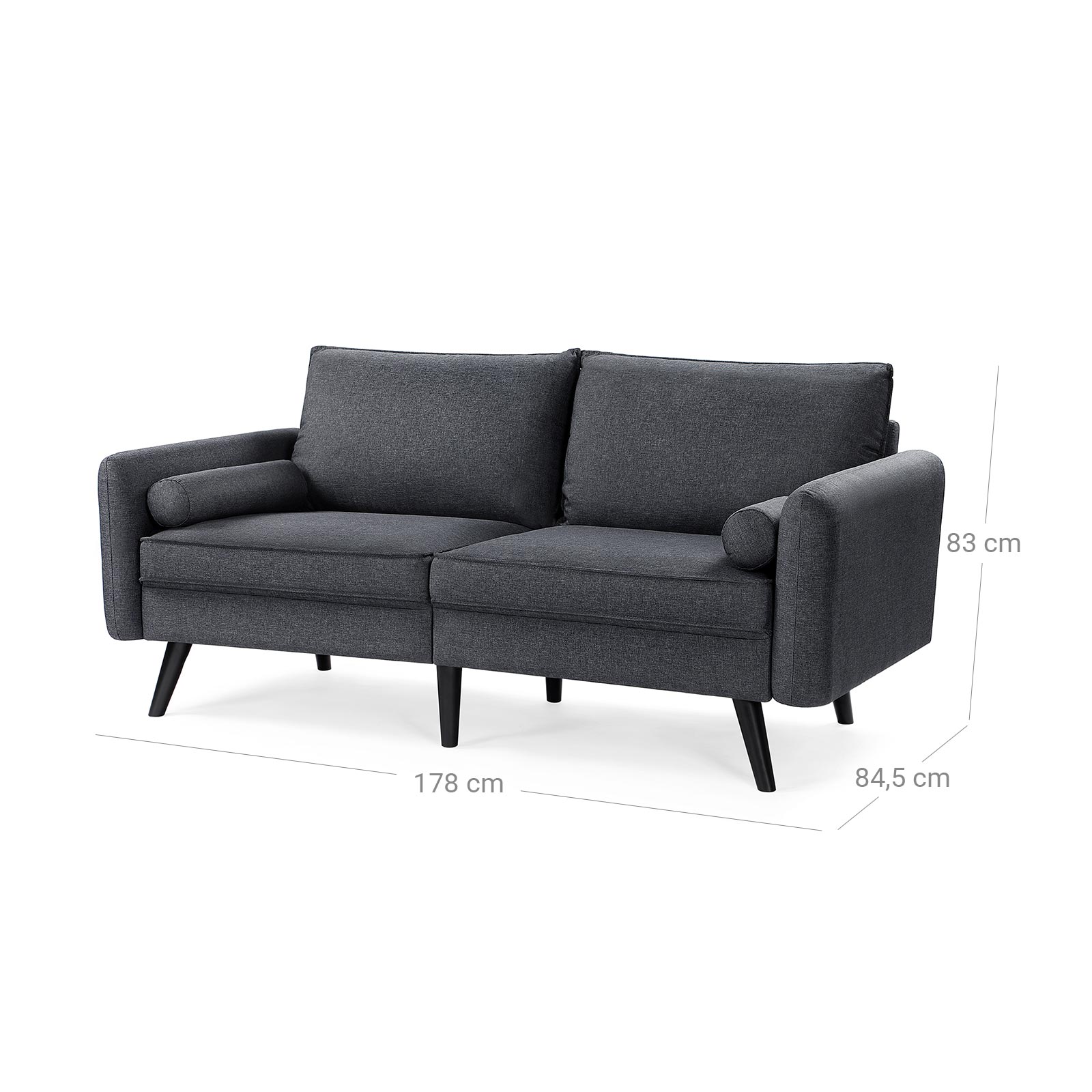 Bank 3-seater-Gray
