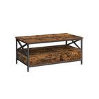 Coffee table - Living room table - With 2 drawers - 100 x 55 x 45 cm - Brown