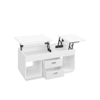 Coffee table with 2 drawers and courses asbruin