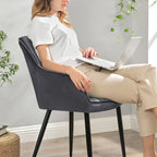 Dining room chair - armchair with armrests - Updated - Gray