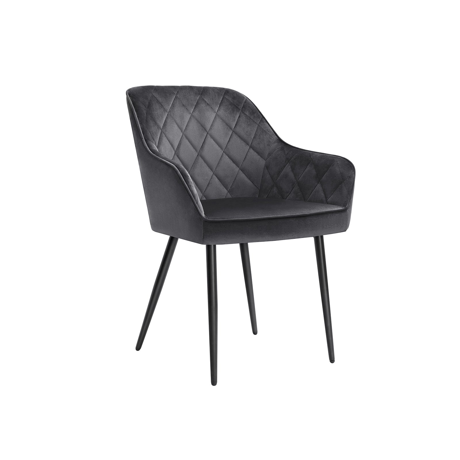 Dining room chair - Set of 2 - Chairs from Suede - Gray