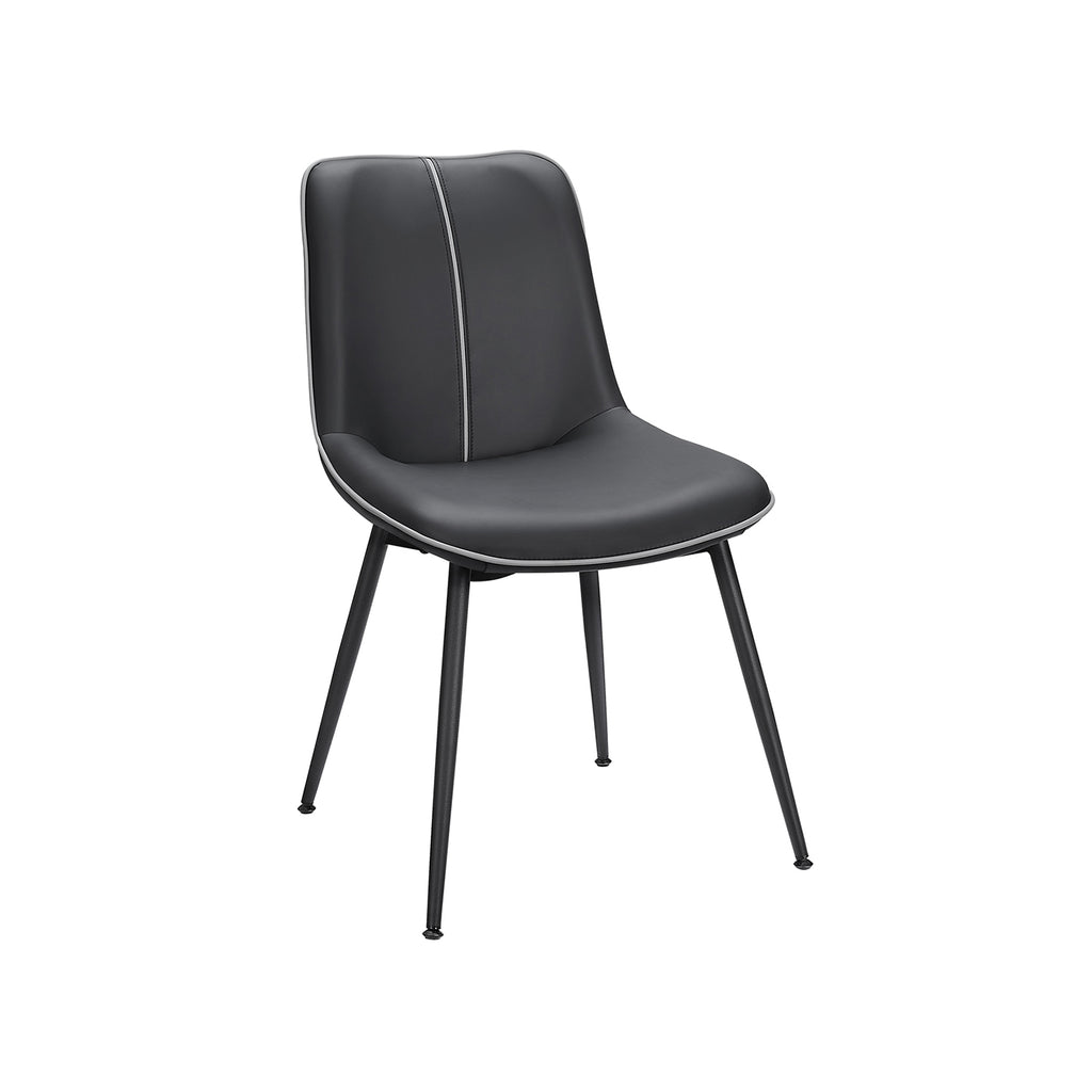 Dining room chair - with ink -black backrest