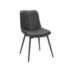 Dining room chair - with ink -black backrest