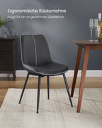 Dining room chair - with ink -black backrest
