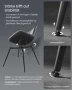 Dining room chair - with ink -black backrest