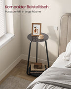 Side table with 2 levels and Leigrijze Glass Sheet