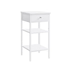 Side table - Beepercase - With drawer - 2 shelves - White