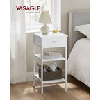 Side table - Beepercase - With drawer - 2 shelves - White