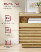 Bedside table-with LED lighting & extendable board