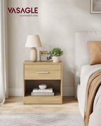 Side table - with drawer and open compartment - Strogeel