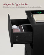 Side table - With 3 drawers - Modern - Ebony black