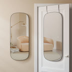 Mirror wall - 120 x 47 cm - bent corner - ramless