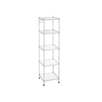 Bathroom rack - Metal rack - 5 shelves - up to 100 kg taxable - Silver