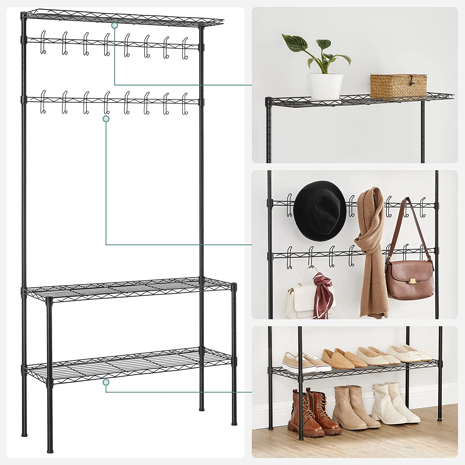 Coat rack - with shoe rack