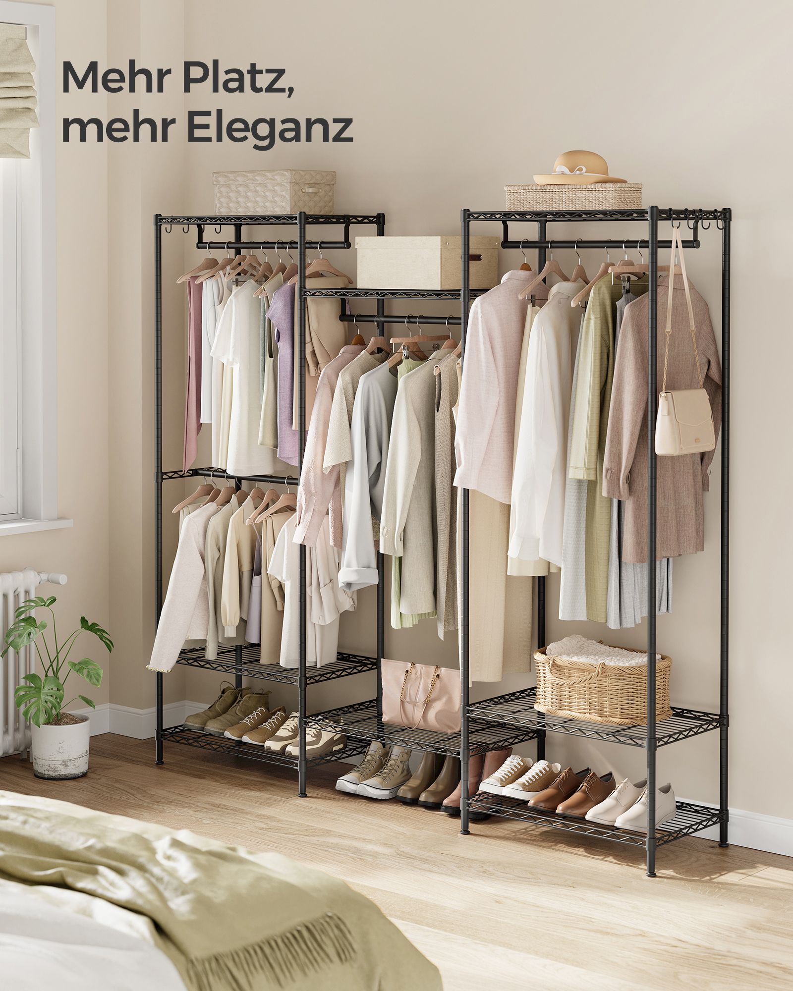 Wardrobe - Open - with adjustable shelves
