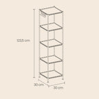 Bathroom shelf, standing plank, metal shelf