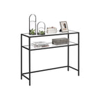 Side table - Consolet table - With 2 shelves - Black