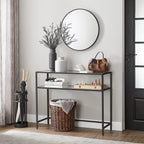Side table - Consolet table - With 2 shelves - Black