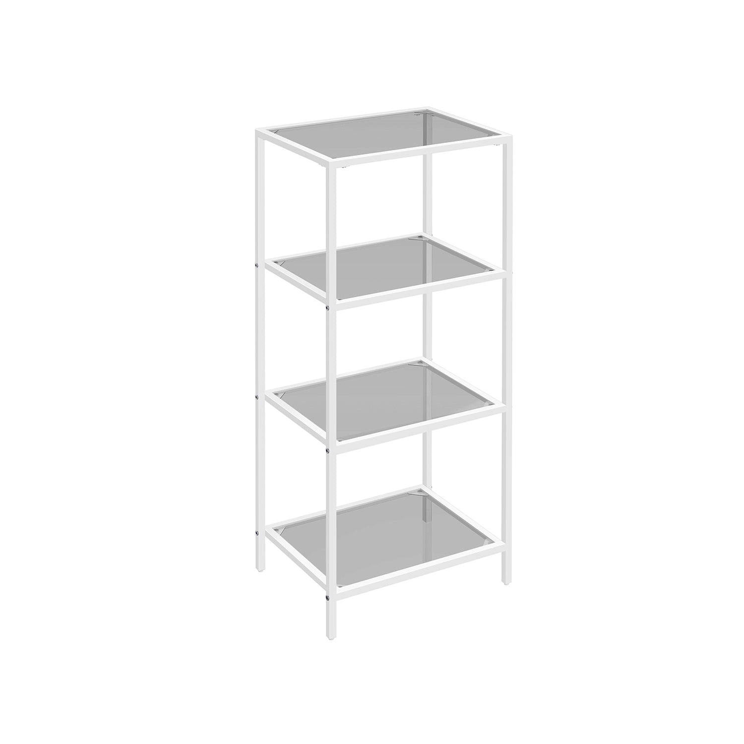 Bathroom shelf-4 shelves-Leigrijs-Paelwit