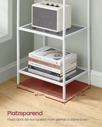 Bathroom shelf-4 shelves-Leigrijs-Paelwit