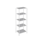 Bathroom shelf-5 shelves-Pearl white-Leigrijs