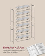 Bathroom shelf - Tempered Glass - Transparent - Metallic Gold