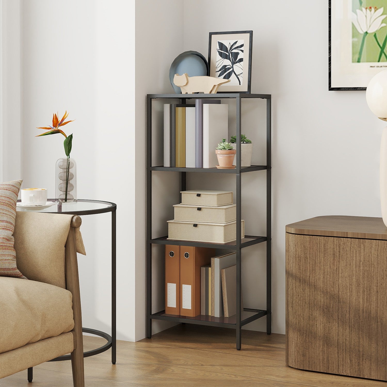4-layer shelf made of tempered glass bathroom shelf bathroom shelf