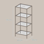 4-layer shelf made of tempered glass bathroom shelf bathroom shelf