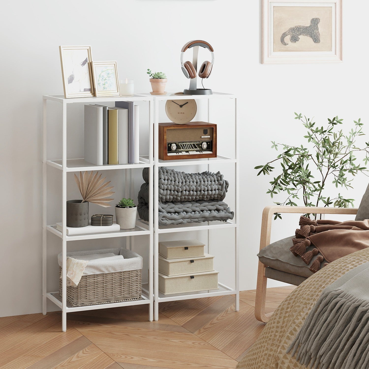 4-layer shelf made of tempered glass bathroom shelf bathroom shelf