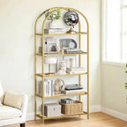 Bookcase - 5 levels - Tempered glass