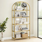 Bookcase - 5 levels - Tempered glass