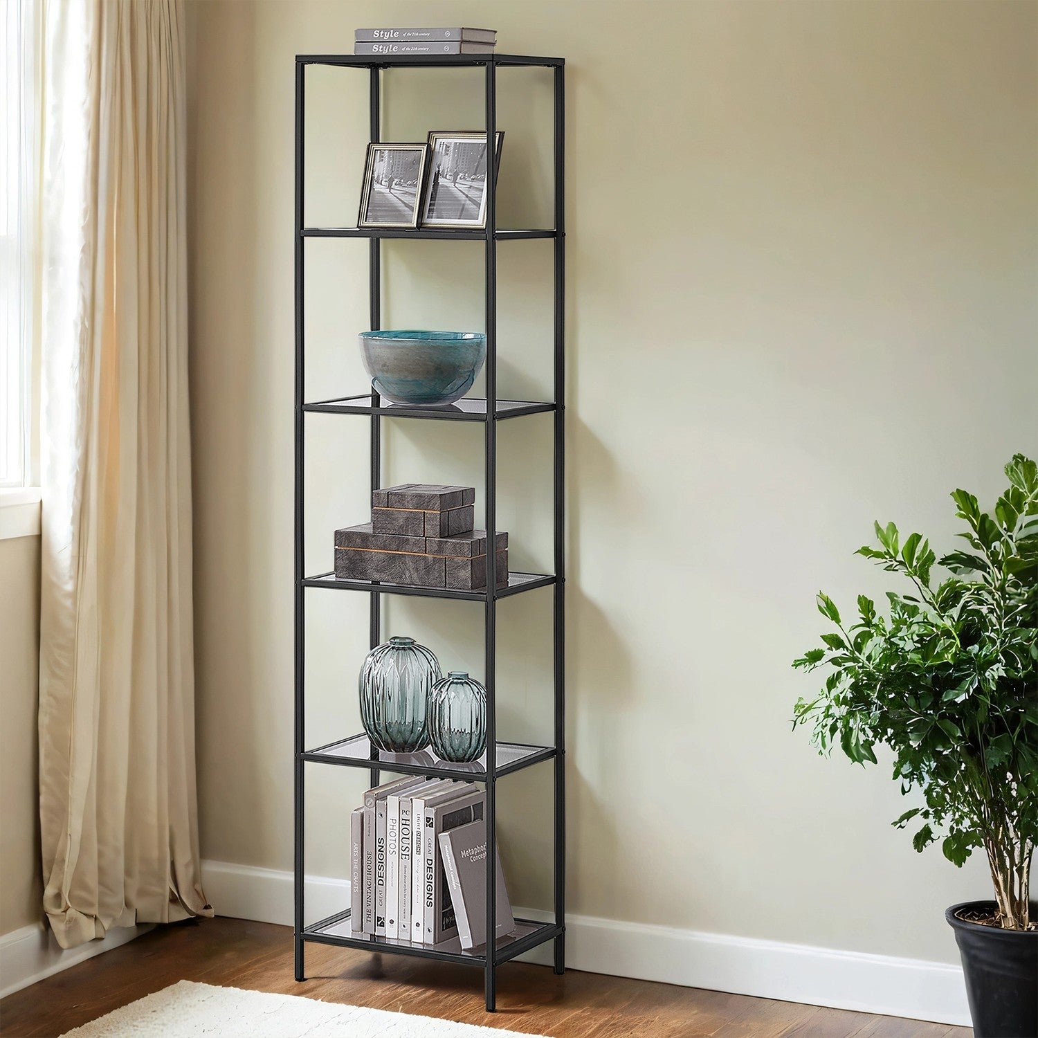 6-layer shelf made of tempered glass bathroom shelf bathroom shelf