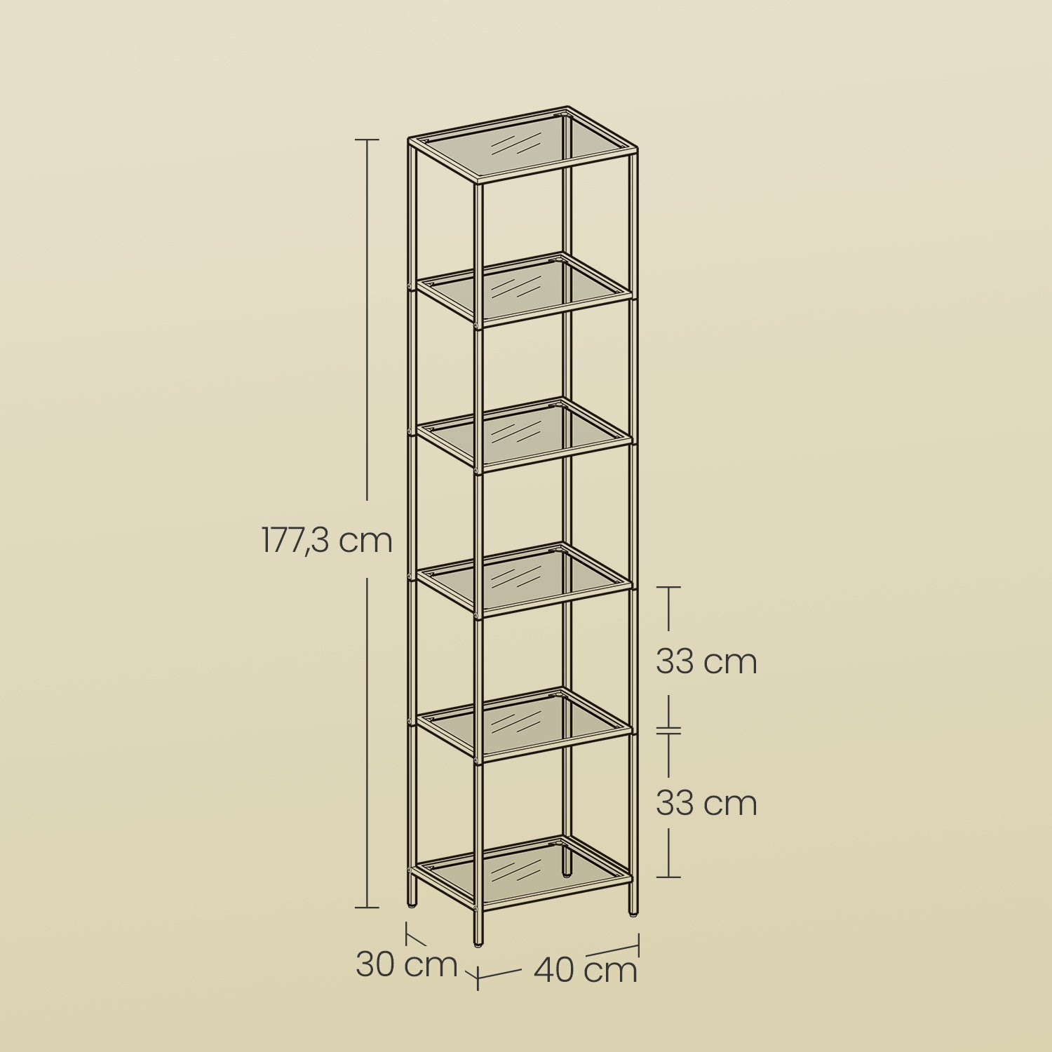 6-layer shelf made of tempered glass bathroom shelf bathroom shelf