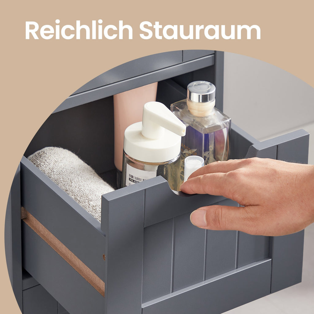 Bathroom cabinet, bathroom cabinet, side cupboard with 4 drawers