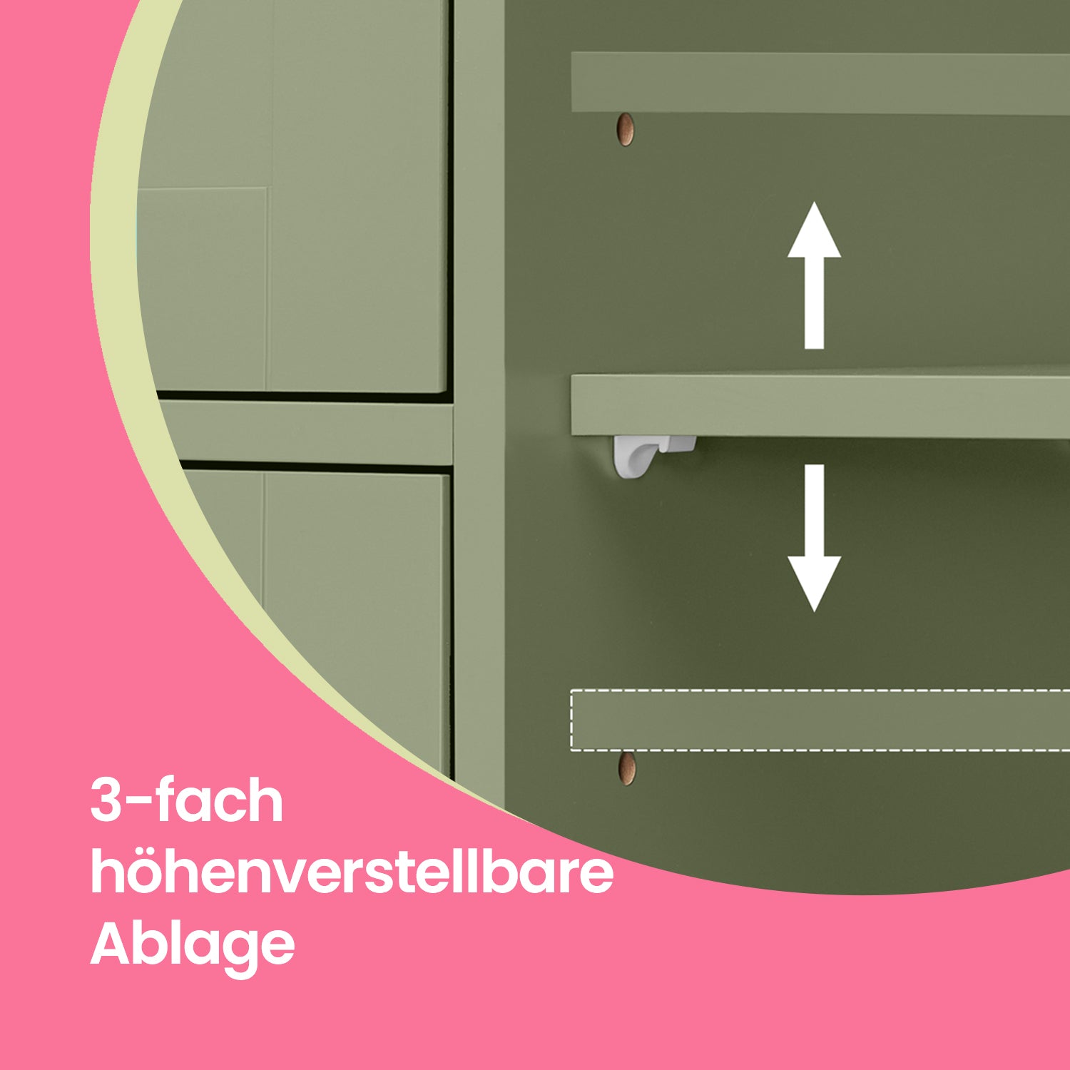 Bathroom cabinet - narrow side cupboard for bathroom, modern design