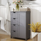 Bathroom cabinet - narrow side cupboard for bathroom, modern design