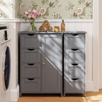Bathroom cabinet - narrow side cupboard for bathroom, modern design
