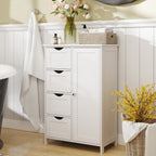 Bathroom cabinet - narrow side cupboard for bathroom, modern design