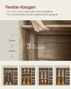 Shoe rack with seating - 30 × 104 × 48 cm - Camelbruin