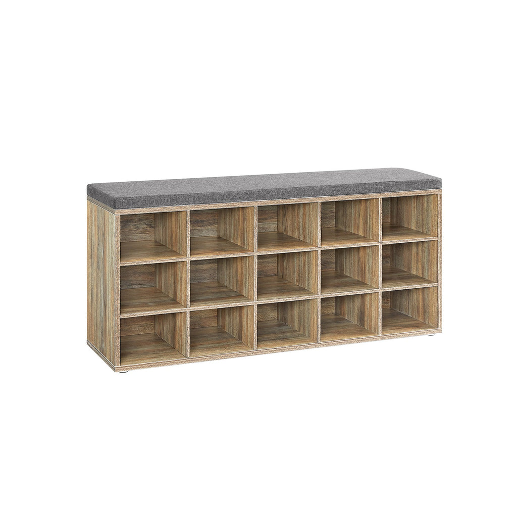 Shoe Bank - Shoe Rack with 10 compartments - White
