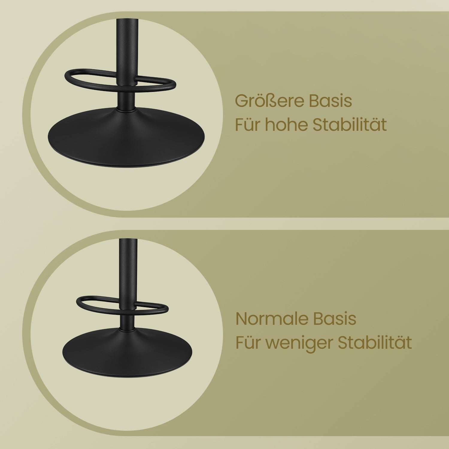 Bar stools - Set of 2 - with backrest - caramel brown