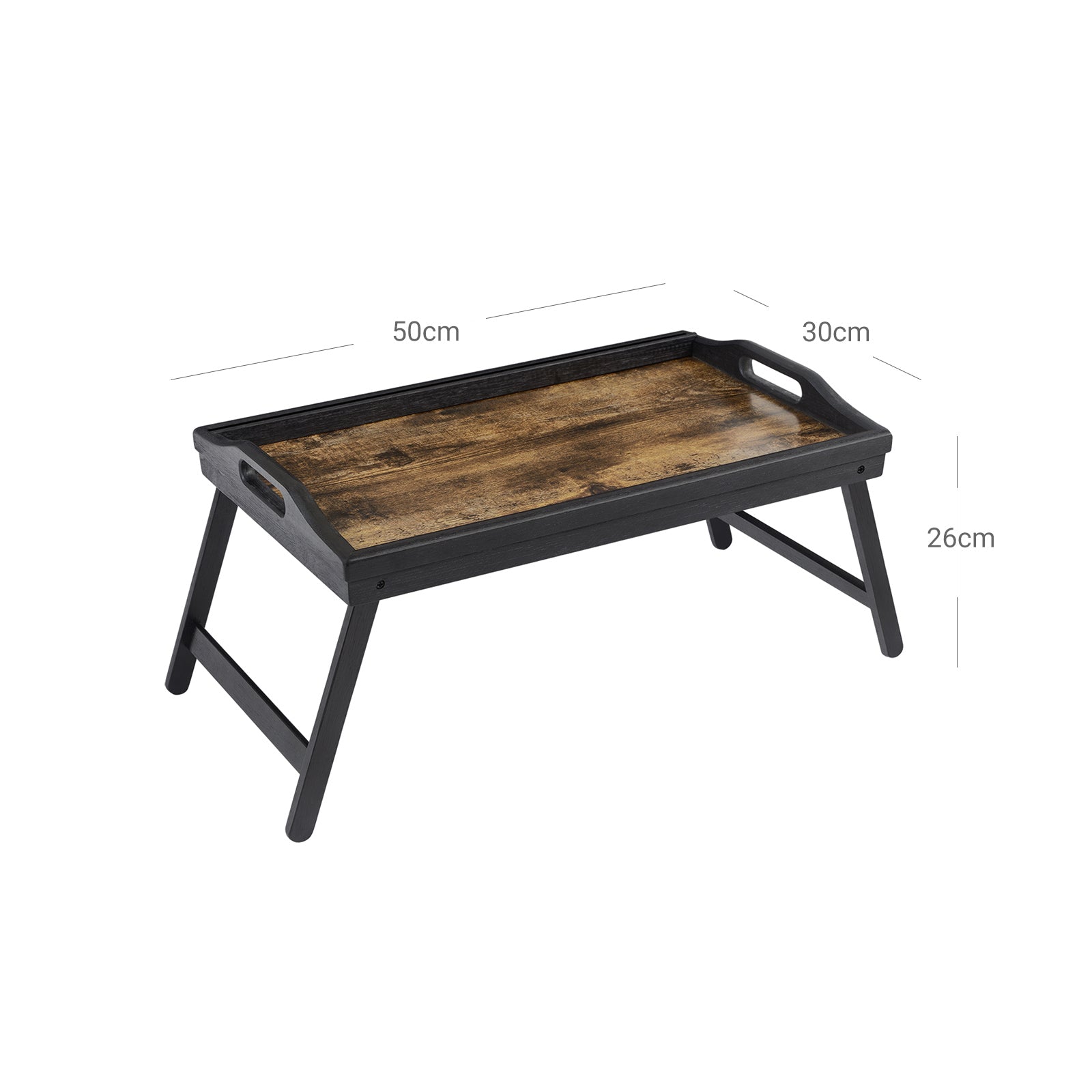 Bedblad - Laptop Standard - Breakfast sheet - Foldable - Vintage Brown / Black