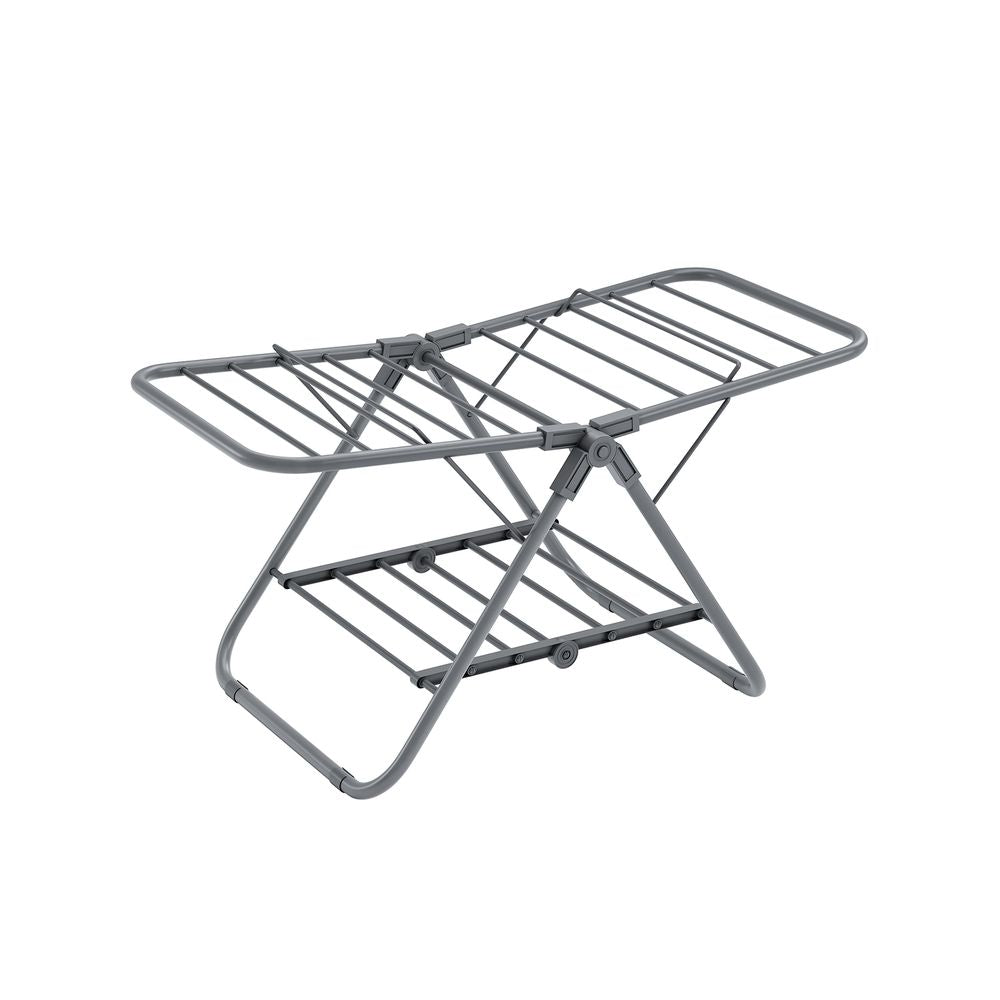Daring rack - With 2 wings - From steel - Gray