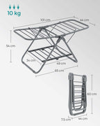 Daring rack - With 2 wings - From steel - Gray