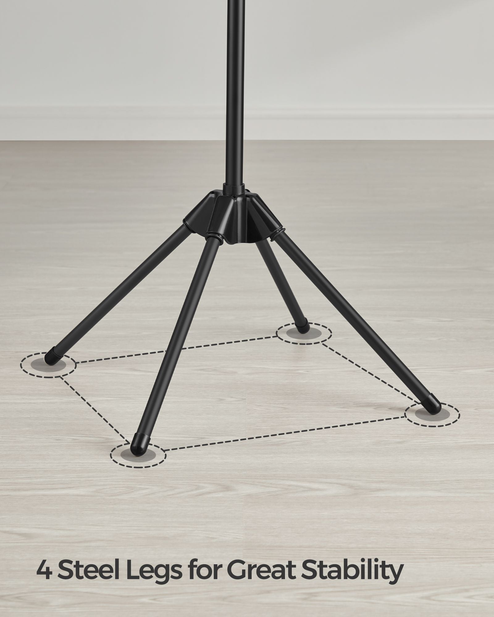 Drablek - with 3 rotating arms and 4 legs - Black