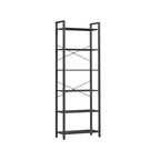 Bookcase - 6 layers - with steel frame