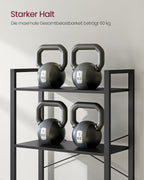Bookcase - 6 layers - with steel frame