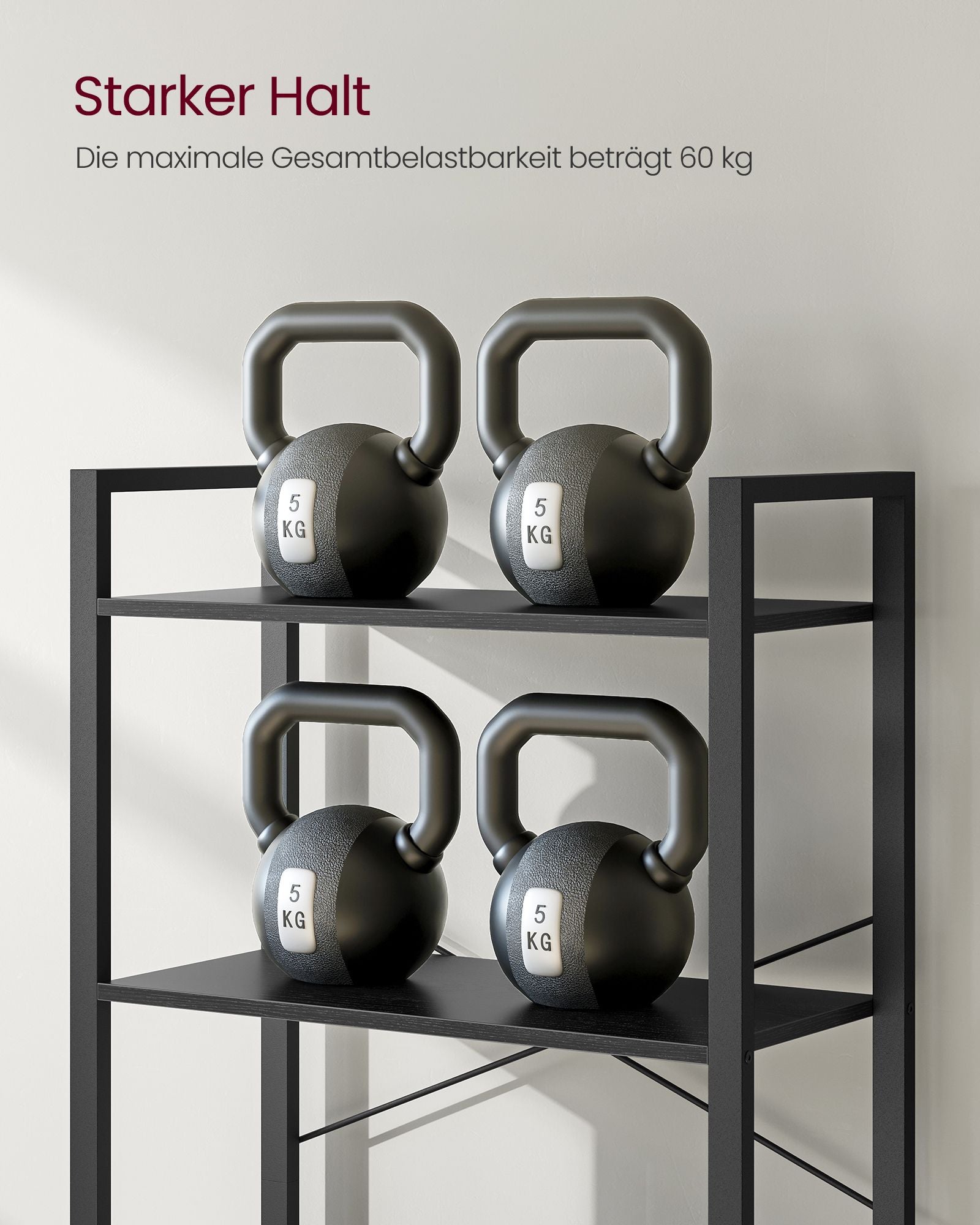 Bookcase - 6 layers - with steel frame