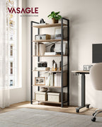 Bookcase-6 Levels-Industrial Design-Camelbruin ink black