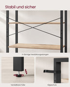 Bookcase-6 Levels-Industrial Design-Camelbruin ink black